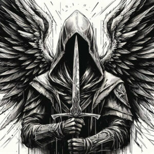 angel tattoo design ideas layered inks spiritual blessing for upper thigh