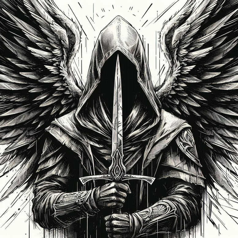 angel tattoo design ideas layered inks spiritual blessing for upper thigh