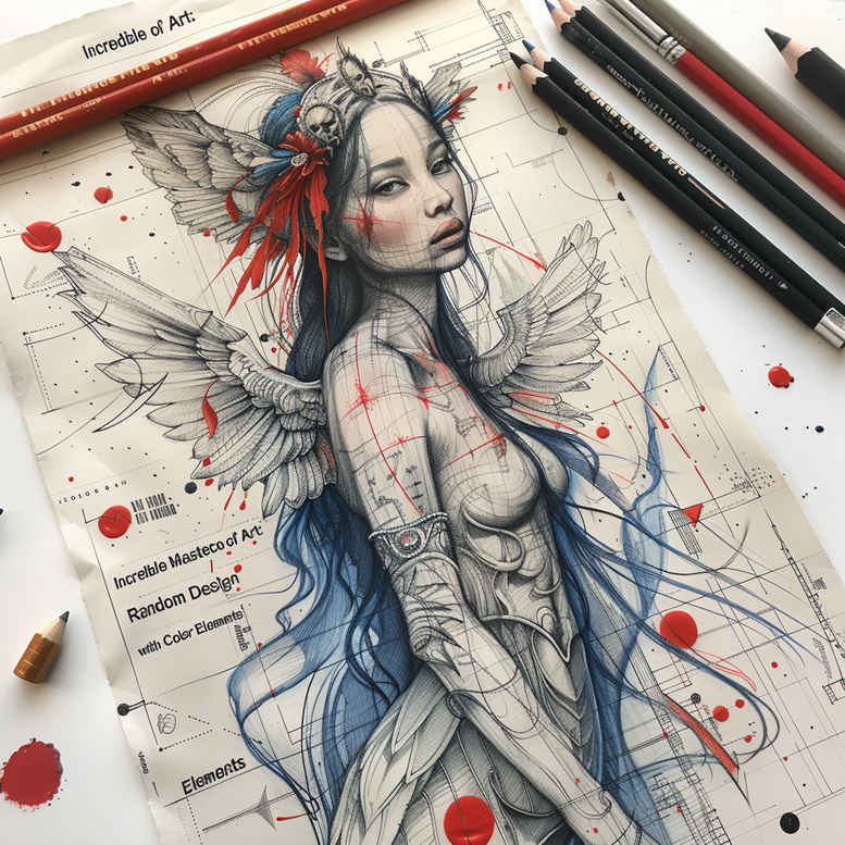 angel tattoo design ideas Realism precise gradient spiritual for inner arm