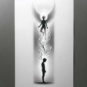 angel tattoo design ideas depth perception transcendent for nape