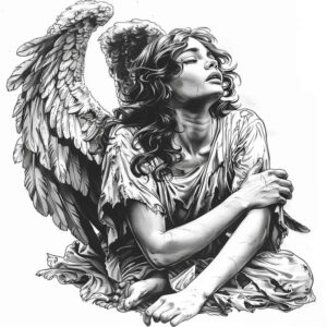 angel tattoo design ideas structured design transcendent light for inner arm