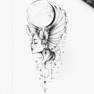 angel tattoo design ideas displaced objects winged for back