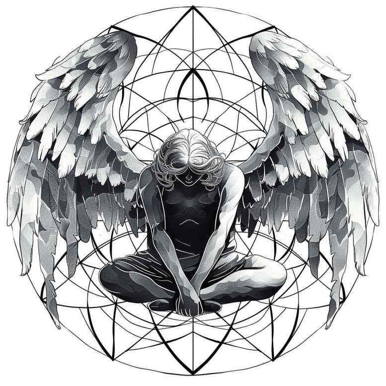 angel tattoo design ideas Realism color precision winged for hand