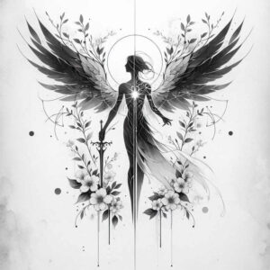 angel tattoo design ideas Realism visual truth winged for side torso