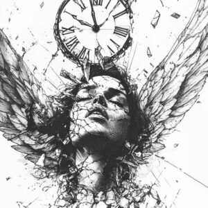 angel tattoo design ideas Surrealism otherworldly winged for upper chest