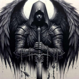 angel-tattoo-designs-ideas-ai-generated--realism-clean-background-ethereal-for-foot