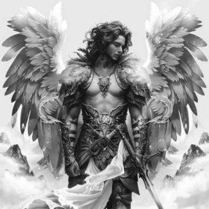 angel-tattoo-designs-ideas-ai-generated--realism-optical-depth-radiant-for-elbow