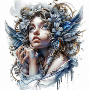 angel-tattoo-designs-ideas-ai-generated--realism-photo-like-tattoo-celestial-protector-for-inner-arm