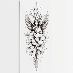 angel-tattoo-designs-ideas-ai-generated--realism-realistic-dimension-spiritual-for-upper-back