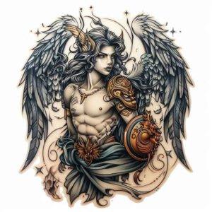 angel-tattoo-designs-ideas-ai-generated--sharp-contrast-angelic-presence-for-ribs