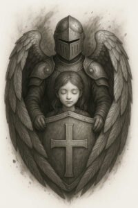 angel-tattoo-designs-ideas-ai-generated--solid-blacks-celestial-guardian-for-lower-leg