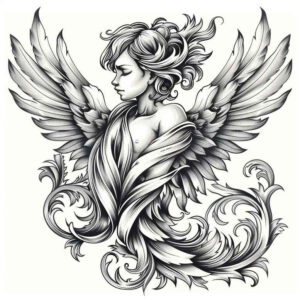 angel-tattoo-designs-ideas-ai-generated--surrealism-blurred-boundaries-ethereal-grace-for-side