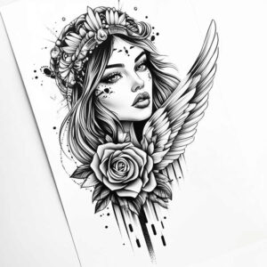 angel-tattoo-designs-ideas-ai-generated--surrealism-dreamlike-spiritual-blessing-for-scapula