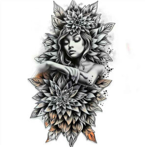 angel-tattoo-designs-ideas-ai-generated--surrealism-enigmatic-divine-messenger-for-knee