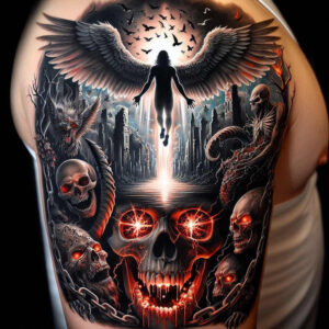 angel-tattoo-designs-ideas-ai-generated--surrealism-psychological-depth-seraphic-for-wrist-side