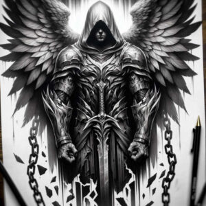 angel-tattoo-designs-ideas-ai-generated--vivid-hallucination-spiritual-protector-for-upper-thigh