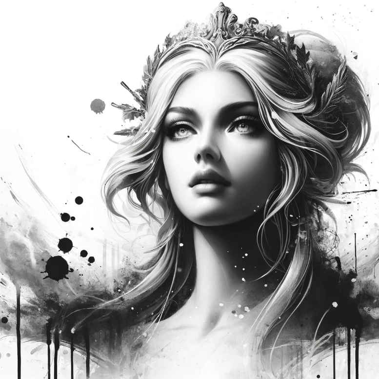 divine-spirit – tattoo design ideas free ai generated – neotraditional-expressive-color – for-back-shoulder – Gallery: aphrodite-inkby-ai
