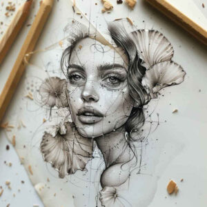 divine-spirit – tattoo design ideas free ai generated – realism-seamless-blend – for-lower-thigh – Gallery: aphrodite-inkby-ai