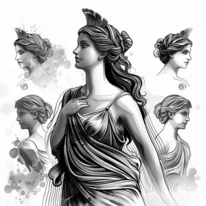 goddess-of-affection – tattoo design ideas free ai generated – realism-natural-blush – for-shin – Gallery: aphrodite-inkby-ai