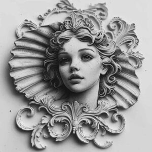 goddess-of-allure – tattoo design ideas free ai generated – realism-depth-perception – for-upper-back – Gallery: aphrodite-inkby-ai
