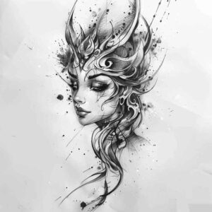 goddess-of-beauty – tattoo design ideas free ai generated – realism-natural-finish – for-inner-arm – Gallery: aphrodite-inkby-ai