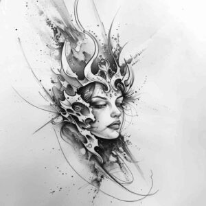 goddess-of-beauty – tattoo design ideas free ai generated – realism-soft-focus – for-stomach – Gallery: aphrodite-inkby-ai