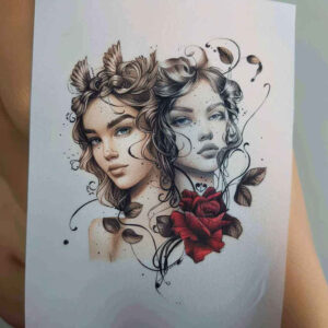 goddess-of-bliss – tattoo design ideas free ai generated – realism-anatomical-accuracy – for-behind-ear – Gallery: aphrodite-inkby-ai