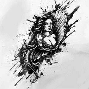 goddess-of-emotion – tattoo design ideas free ai generated – realism-illusion-of-depth – for-fingers – Gallery: aphrodite-inkby-ai