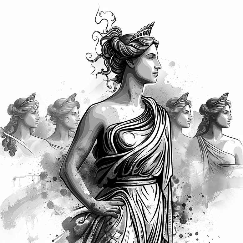 goddess-of-emotion – tattoo design ideas free ai generated – realism-moist-effect – for-spine – Gallery: aphrodite-inkby-ai