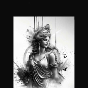 goddess-of-emotion – tattoo design ideas free ai generated – realism-true-rendering – for-lower-thigh – Gallery: aphrodite-inkby-ai
