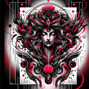 goddess-of-romance – tattoo design ideas free ai generated – surrealism-unearthly – for-foot – Gallery: aphrodite-inkby-ai