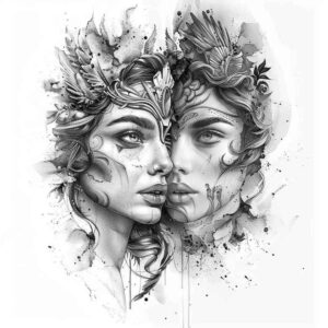 goddess-of-seduction – tattoo design ideas free ai generated – neotraditional-vivid-hues – for-knee – Gallery: aphrodite-inkby-ai