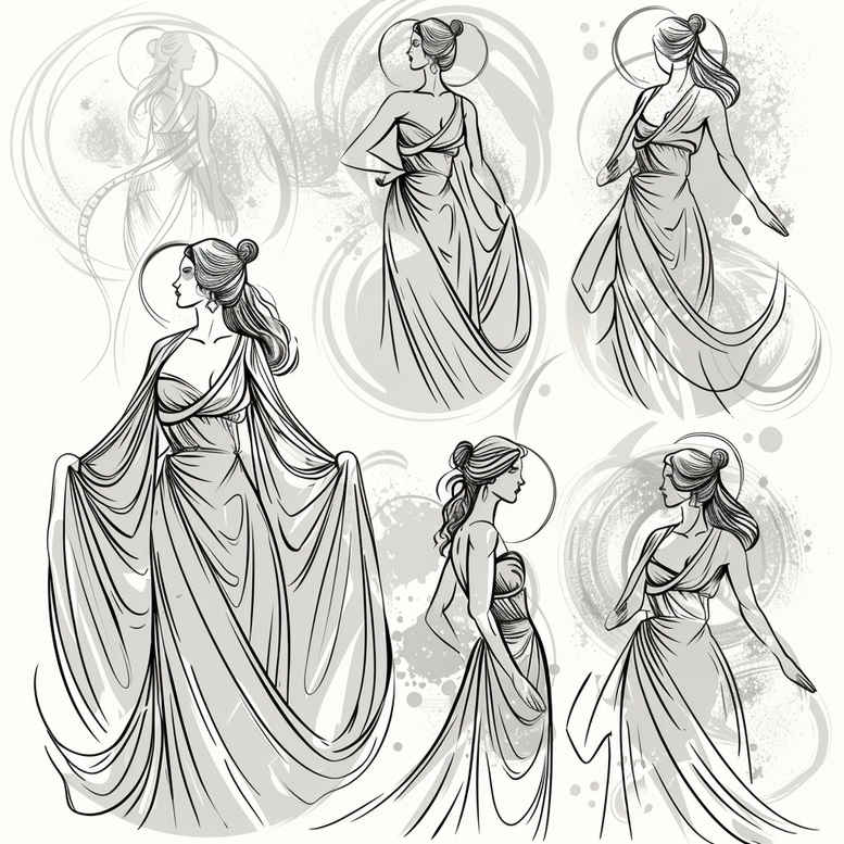 mythological-deity – tattoo design ideas free ai generated – neotraditional-classic-shading – for-arm – Gallery: aphrodite-inkby-ai