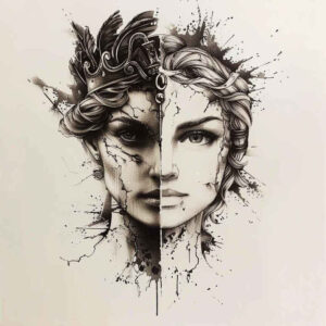 mythological-goddess-of-desire – tattoo design ideas free ai generated – neotraditional-decorative-elements – for-palm – Gallery: aphrodite-inkby-ai