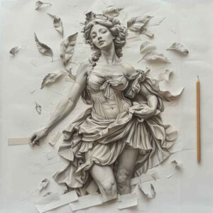 aphrodite tattoo design ideas Realism realistic perspective celestial for lower leg