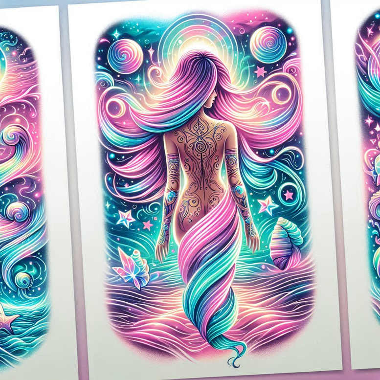 aphrodite tattoo design ideas solid blacks desire for behind ear