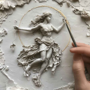 aphrodite tattoo design ideas bold texture eternal for knee