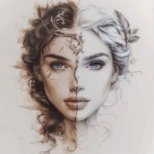 aphrodite tattoo design ideas color blending goddess for heel