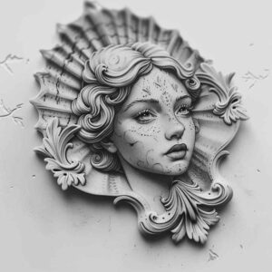 aphrodite tattoo design ideas deep blacks goddess of affection for sternum