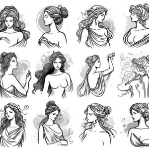 aphrodite tattoo design ideas Surrealism fragmentation goddess of allure for lower chest