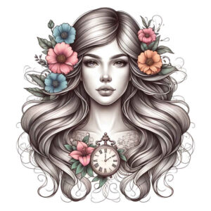 aphrodite tattoo design ideas Surrealism hallucinogenic goddess of beauty for calf
