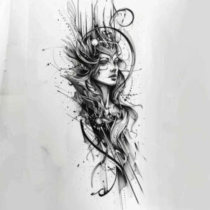 aphrodite tattoo design ideas photo-realistic grace for nape