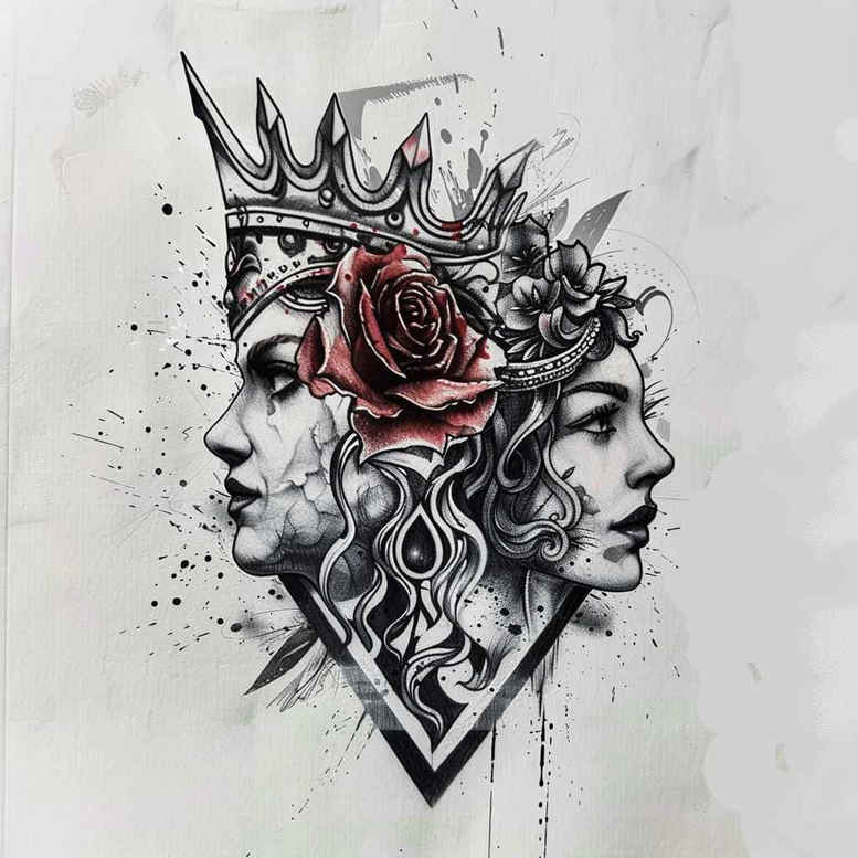 aphrodite tattoo design ideas Surrealism fluid forms love for collarbone