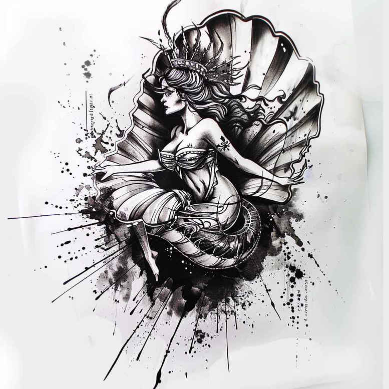 aphrodite tattoo design ideas color blending mythology for toe