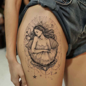 aphrodite tattoo design ideas Surrealism unconscious imagery romantic for side torso