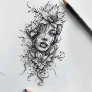 aphrodite-tattoo-designs-ideas-ai-generated--bold-color-blocks-undefined-for-upper-arm