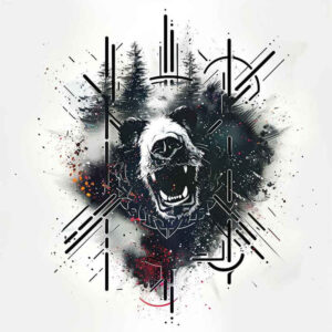 ancient-bear – tattoo design ideas free ai generated – realism-skin-illusion – for-inner-arm – Gallery: bears-inkby-ai