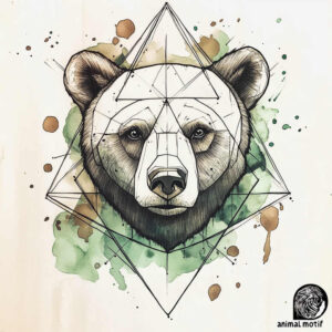 bear-animal – tattoo design ideas free ai generated – realism-natural-tones – for-ribs – Gallery: bears-inkby-ai