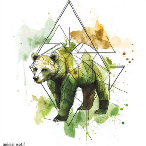 bear-charm – tattoo design ideas free ai generated – neotraditional-balanced-tones – for-stomach – Gallery: bears-inkby-ai
