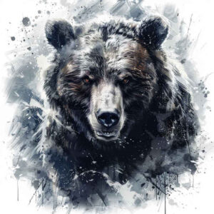 bear-charm – tattoo design ideas free ai generated – surrealism-shifting-shapes – for-upper-shoulder – Gallery: bears-inkby-ai